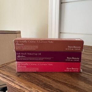 Rare Beauty Lip Souffle and Tinted Lip Oil Trio